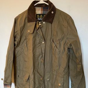 Waxed cotton Barbour light weight jacket